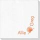Corner Text with Shell Design Deville Napkins Image 1 of 2